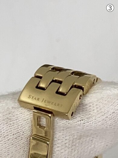 商品画像：クォーツ腕時計/アナログ/ステンレス/WHT/GLD/2SW1125// 9