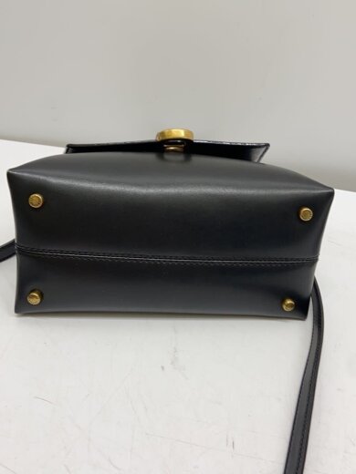 商品画像：ハンドバッグ/レザー/BLK/無地/80270525 4