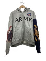 Protocol Index/ジップパーカー/3/コットン/RECONSTRUCTED SWEATSHIRTS