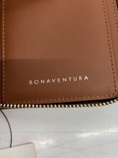 画像：BONAVENTURA2つ折り財布/レザー/CML/無地/レディース3