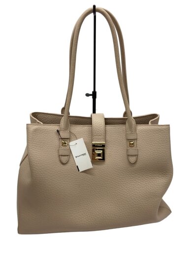 商品画像：トートバッグ/レザー/BEG/無地 1