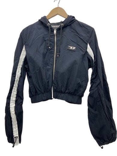 商品画像：ナイロンジャケット/--/ナイロン/BLK/無地/フーディ/ライン/Dロゴ 1