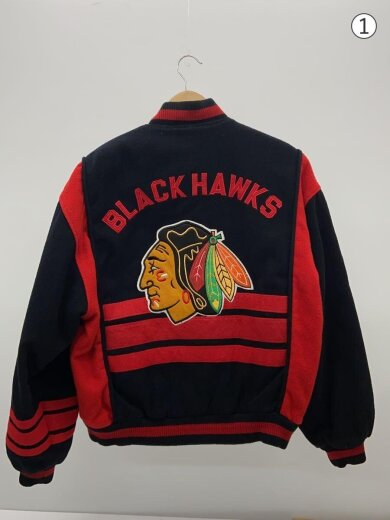 商品画像：NUTMEG by CAMPRI/スカジャン/M/ウール/ブラック/使用感有/NUTMEG/シカゴウラック 2