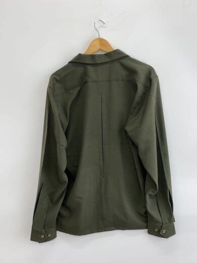 商品画像：長袖シャツ/L/ポリエステル/KHK/無地 2