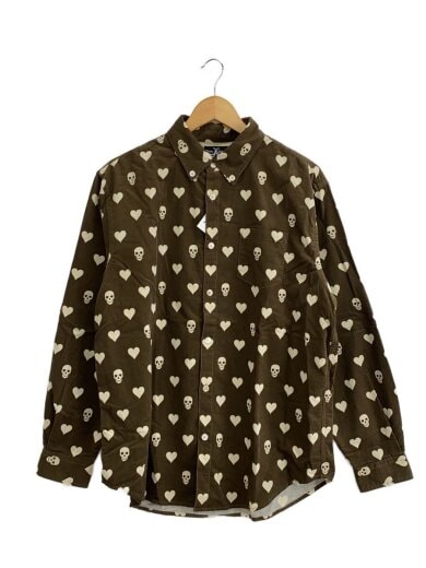 商品画像：長袖シャツ/M/コットン/BRW/総柄/DH25SS-LSS-1 1