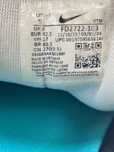 商品画像：AIR ZOOM PEGASUS 41_エア ズーム ペガサス 41/27cm/WHT 5