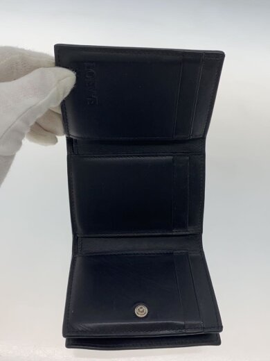 商品画像：3つ折り財布/レザー/BLK/メンズ 7