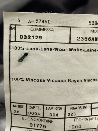 商品画像：セットアップ/--/ウール/GRY 5