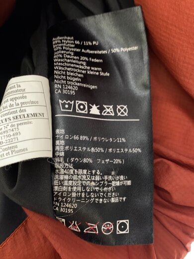 商品画像：ダウンベスト/M/ナイロン/RED 4