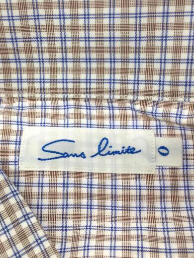 画像：Sans Limite長袖シャツ/O/コットン/チェック/S2101134/チェックボックス大開襟シャツ3