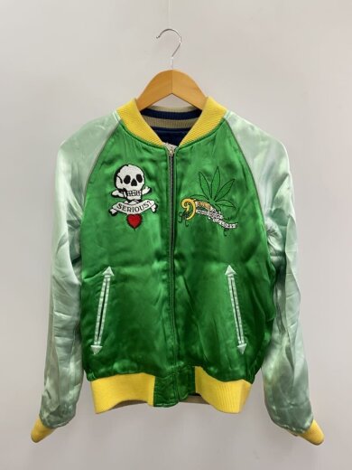 商品画像：SHINS期/リバーシブル/スカル/スカジャン/38/レーヨン/NVY 6