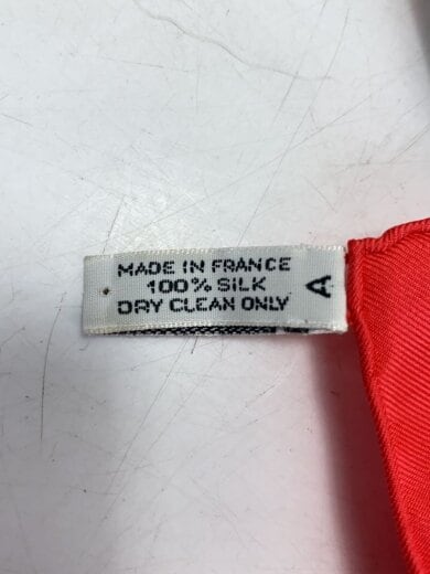 商品画像：スカーフ/シルク/RED/総柄/レディース/カレ90// 4