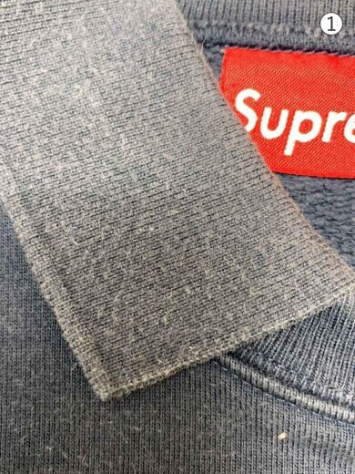 商品画像：17AW/POLO CREWNECK/使用感有/スウェット/S/コットン/NVY 7