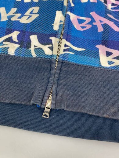 商品画像：ジップパーカー/L/コットン/BLU/001ZPI801007M 7