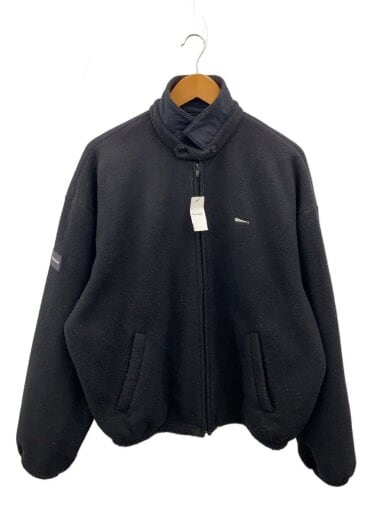 商品画像：フリースジャケット/2/ポリエステル/BLK/無地 1