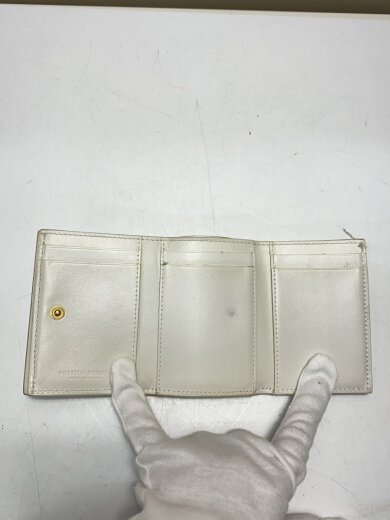 商品画像：2つ折り財布/レザー/WHT/レディース 4