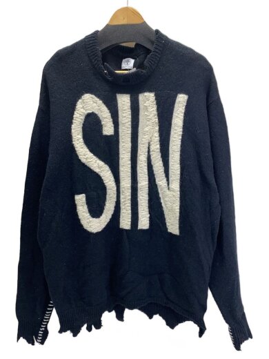 商品画像：ニット・セーター(厚手)/L/ウール/BLK/SM-A21-0000-039 1