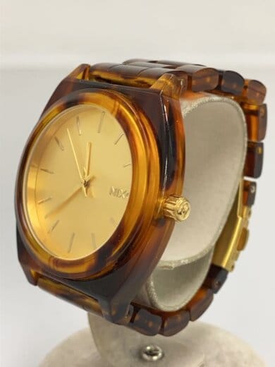 商品画像：腕時計/アナログ/--/GLD/BRW/the time teller acetate 2