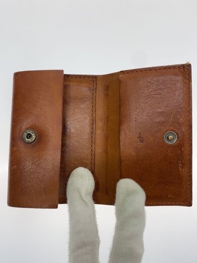 商品画像：3つ折り財布/レザー/BRW/無地/メンズ 4