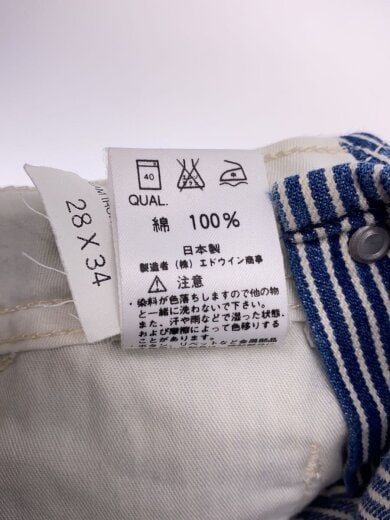 商品画像：オーバーオール/28/コットン/NVY/ストライプ/CH-209 E756-0910 6