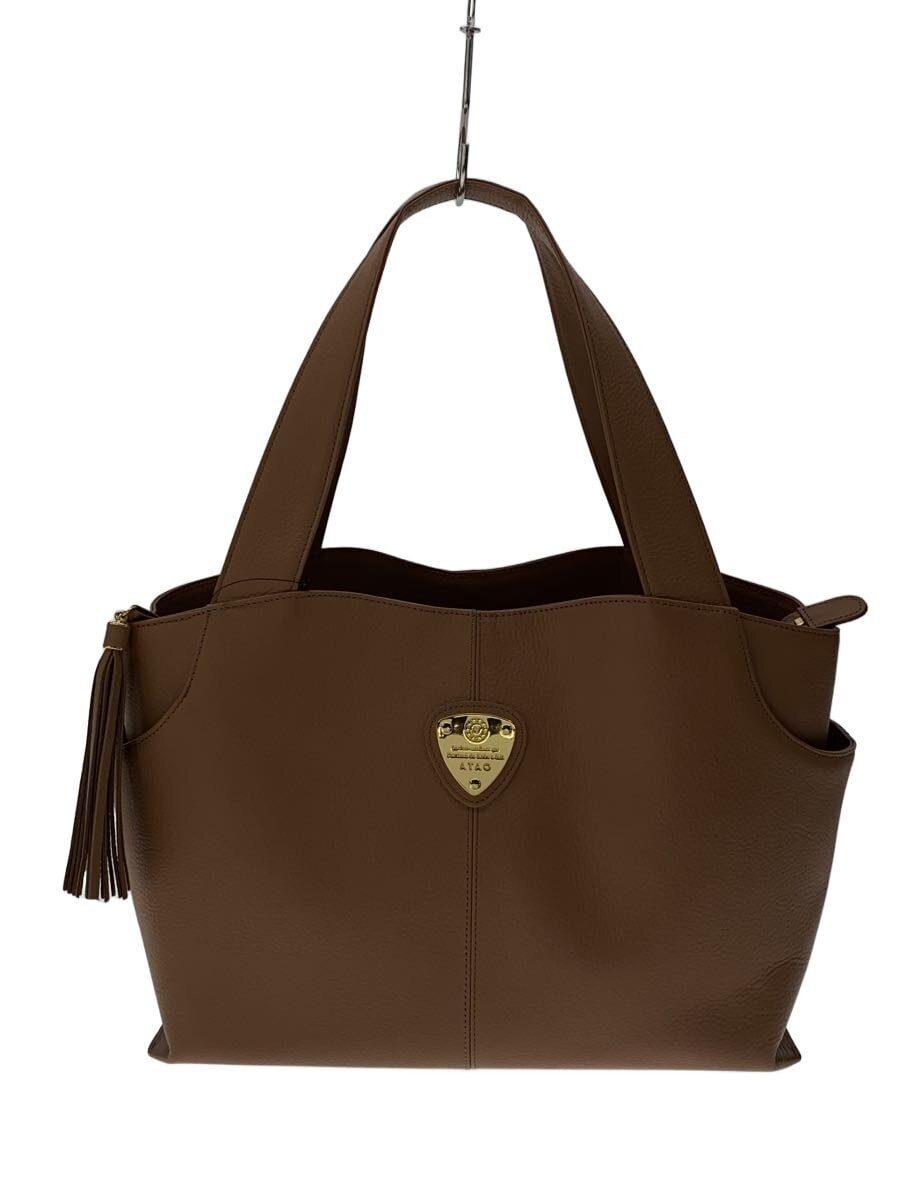 ATAO / トートバッグ/レザー/PNK/無地