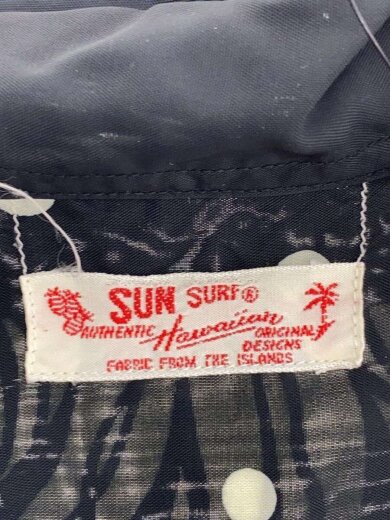 商品画像：半袖シャツ/M/レーヨン/BLK/総柄/SS37472 3