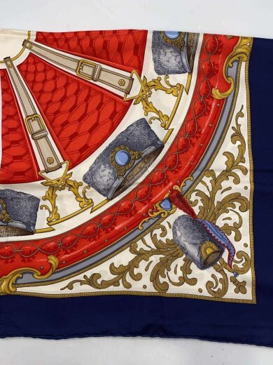 画像：CELINEスカーフ/シルク/NVY/総柄/レディース3