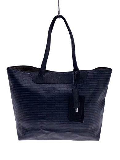 商品画像：トートバッグ/PVC/BLK/ボーダー/角スレ有// 1