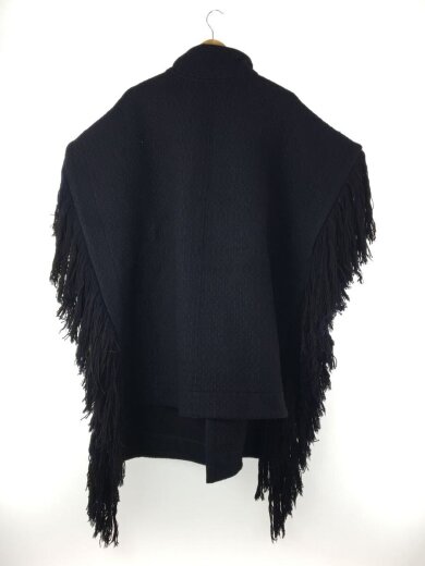 商品画像：ジルサンダー/フリンジジャガードケープコート/XS/ウール/JSWT752305 WTY20098A12 2