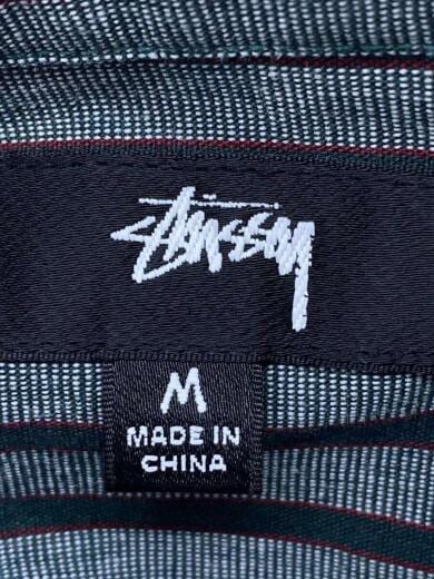 画像：STUSSYStriped Garage/半袖シャツ/M/コットン/マルチカラー/ストライプ/11101743