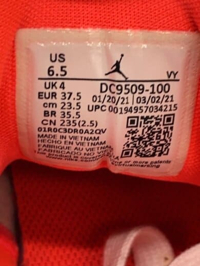 商品画像：エア ジョーダン 1 LOW SE/23.5cm/WHT 5