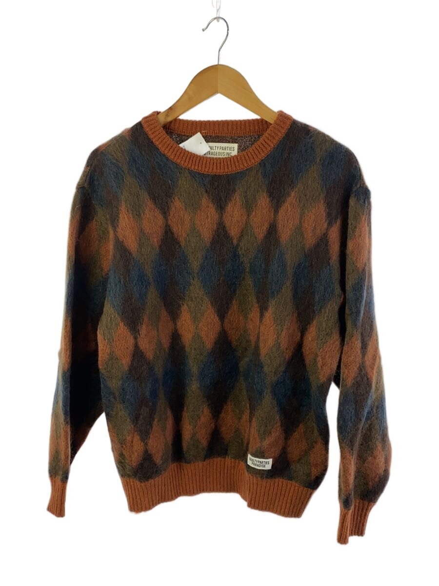 WACKO MARIA / ニット・セーター(厚手)/S/モヘア/BRW/総柄
