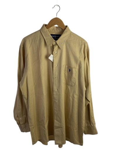 商品画像：長袖シャツ/XXL/コットン/BEG/無地 1