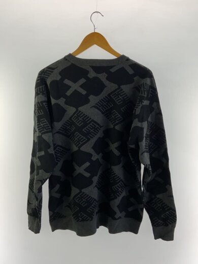 商品画像：ニット・セーター(薄手)/XL/コットン/ブラック/総柄 2