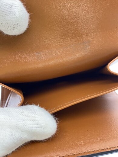 商品画像：3つ折り財布/レザー/BRW/無地/レディース 5