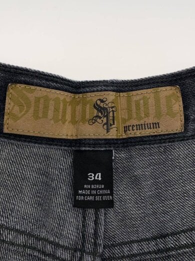 商品画像：ショートパンツ/34/デニム/GRY/無地 4