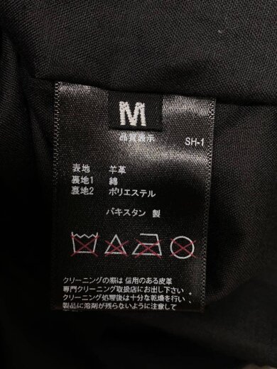 商品画像：シングルライダースジャケット/M/羊革/BRW 4