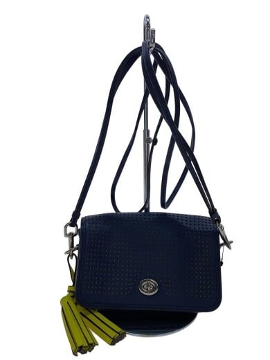 商品画像：ショルダーバッグ/レザー/NVY/22387 1