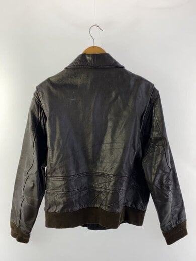 商品画像：レザージャケット・ブルゾン/--/レザー/BRW/無地 2