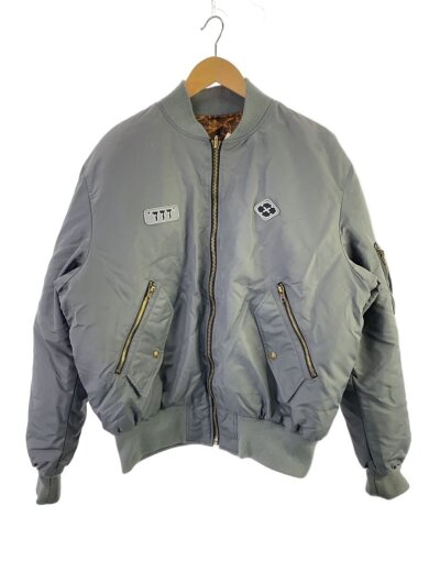 商品画像：フライトジャケット/XL/ナイロン/GRY/無地 1