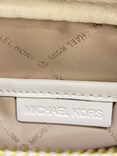 画像：MICHAEL KORSショルダーバッグ/レザー/ホワイト/35S2GTTC6L5