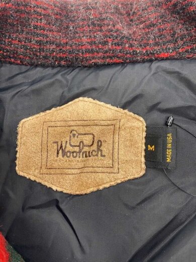 商品画像：ステンカラーコート/M/ウール/RED/総柄/6580 3