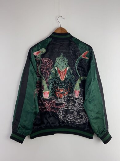 商品画像：スカジャン/XXL/レーヨン/BLK 2