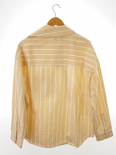 商品画像：長袖シャツ/46/コットン/BEG/ストライプ 2