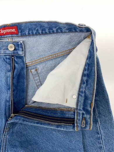 商品画像：ストレートパンツ/30/コットン/BLU/無地 3