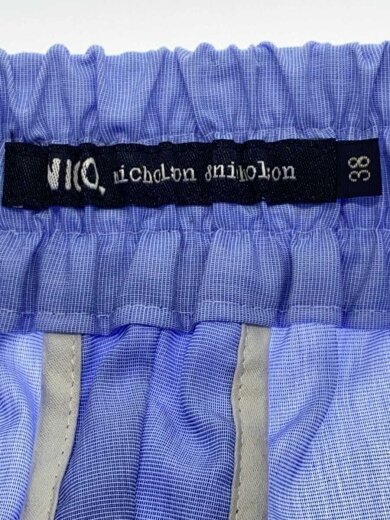 商品画像：ワイドパンツ/38/コットン/BLU/HAKAMA-CO 4