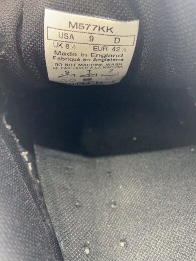 商品画像：M577/ブラック/Made in ENG/UK8.5/BLK/スウェード// 5