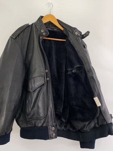 商品画像：レザージャケット・ブルゾン/--/牛革/BLK/無地// 3