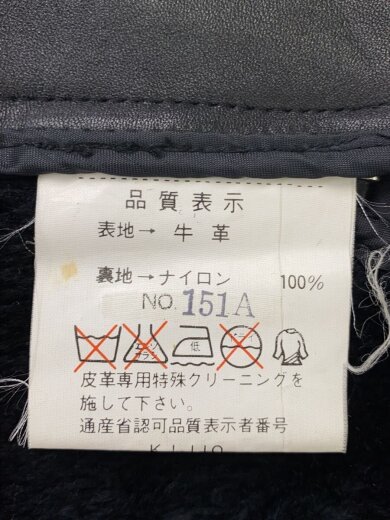 商品画像：レザージャケット・ブルゾン/--/牛革/BLK/無地// 5