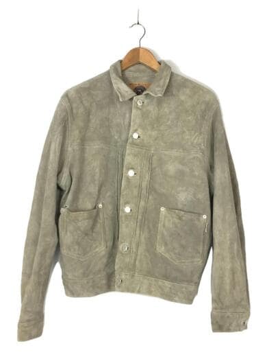 画像：GOOD ENOUGHスウェードレザージャケット/ジャケット/40/スウェード/グリーン/51051